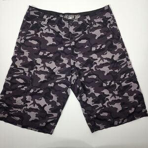 Black and Gray Camo Athletic Shorts